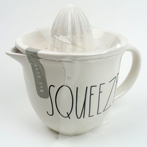 Rae Dunn By Magenta SQUEEZE Ceramic Juicer Artisan